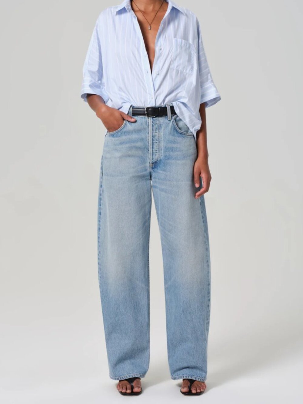 Citizens Of Humanity Light Blue Wide Leg Jeans